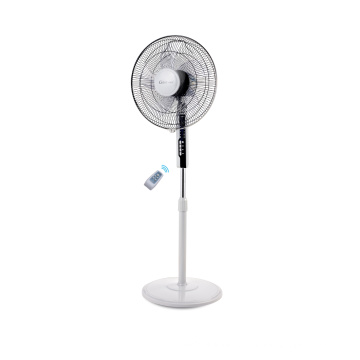 16 Inch Plastic Stand Fan with Remote (3 blades or 5 blades)